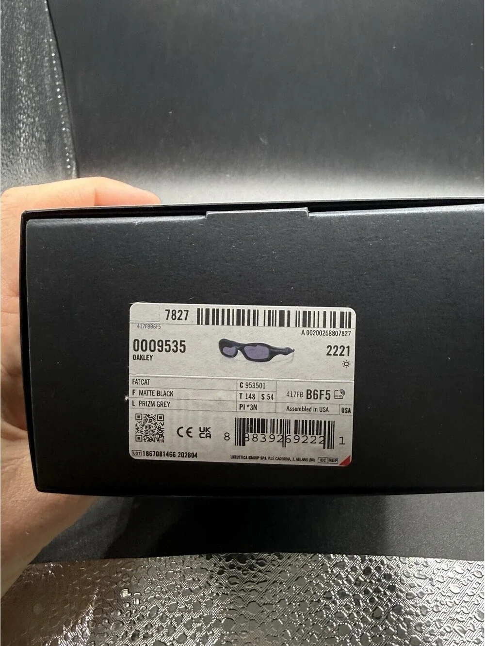Oakley MUZM Collector Fatcat Matte Black/Prizm Grey Lenses OO9535-0154